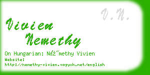 vivien nemethy business card